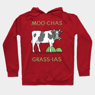 Moo-chas Grass-ias Thank You Card Hoodie